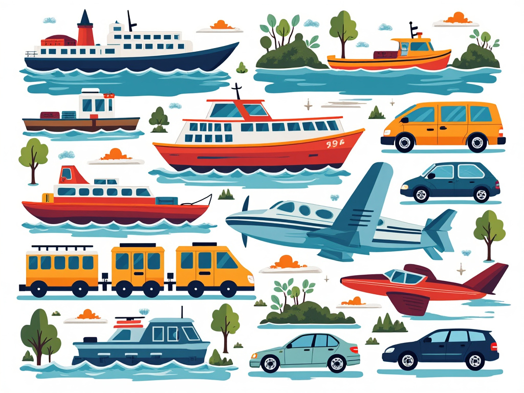 Boats, Trains, Cars, and Planes